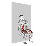 坐姿侧面卷腹（墙） 动作演示