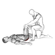 辅助仰卧臀拉伸 动作演示